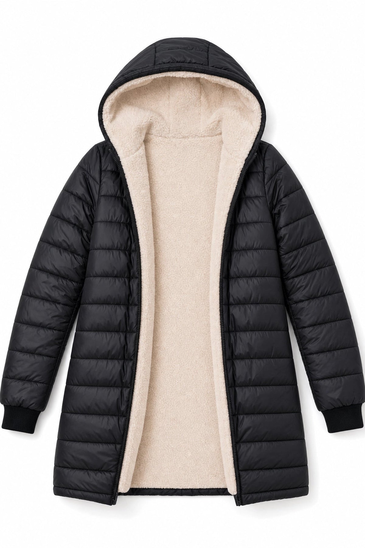 Women's Fleece-Lined Puffer Jacket