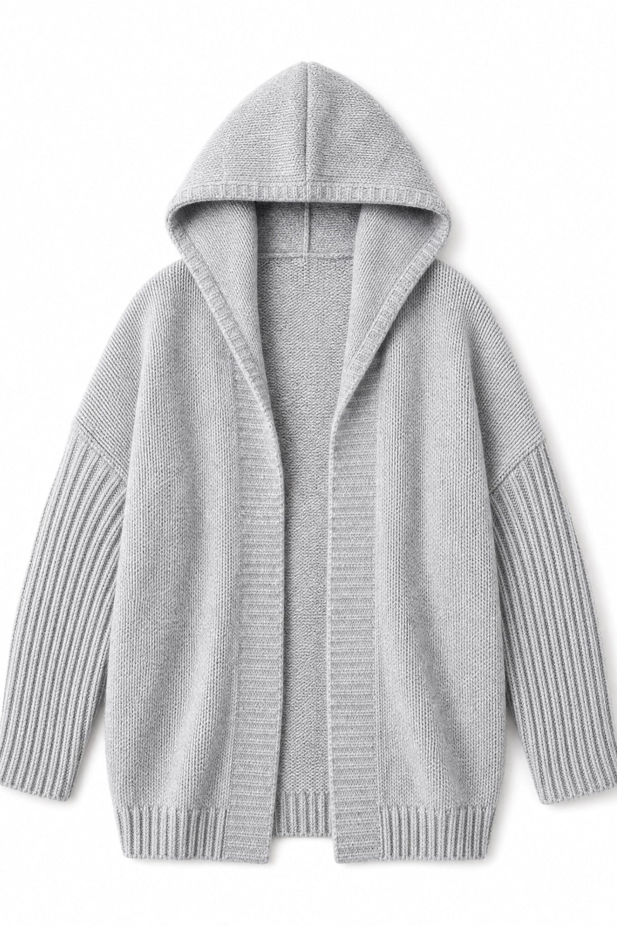 grey oversized knit sweater Averly London flat lay