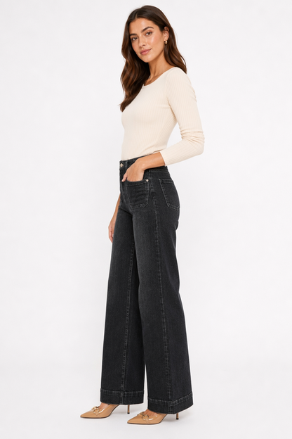Women's Retro Slim Fit High Waist Jeans