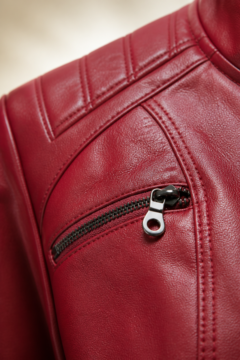 Women's Faux Leather Transitional Jacket