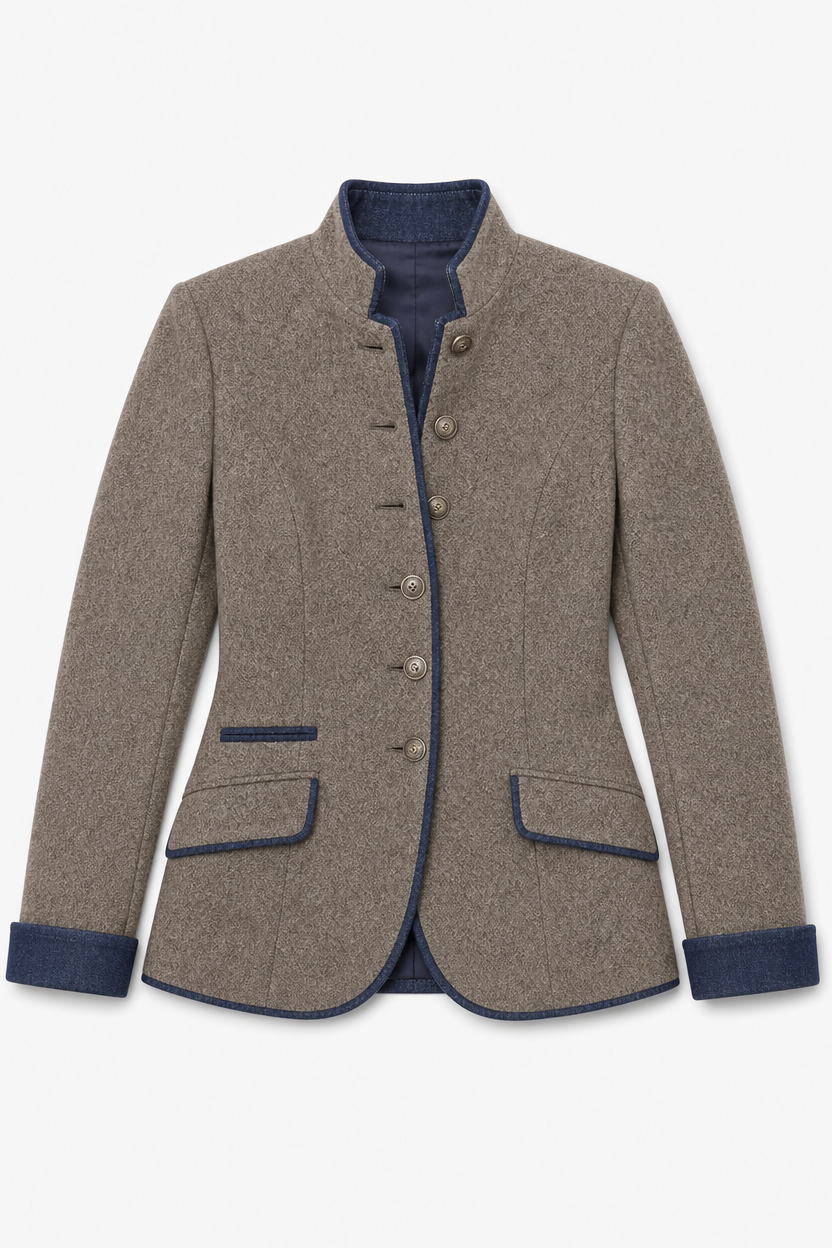 Women's Long Sleeve Solid Colour Jacket