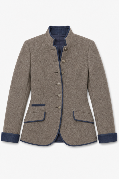 Women's Long Sleeve Solid Colour Jacket