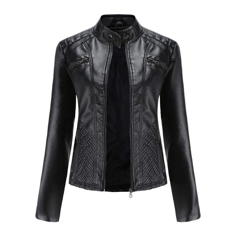 Women's Faux Leather Transitional Jacket