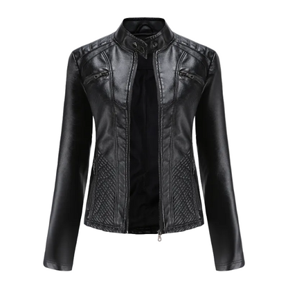 Women's Faux Leather Transitional Jacket