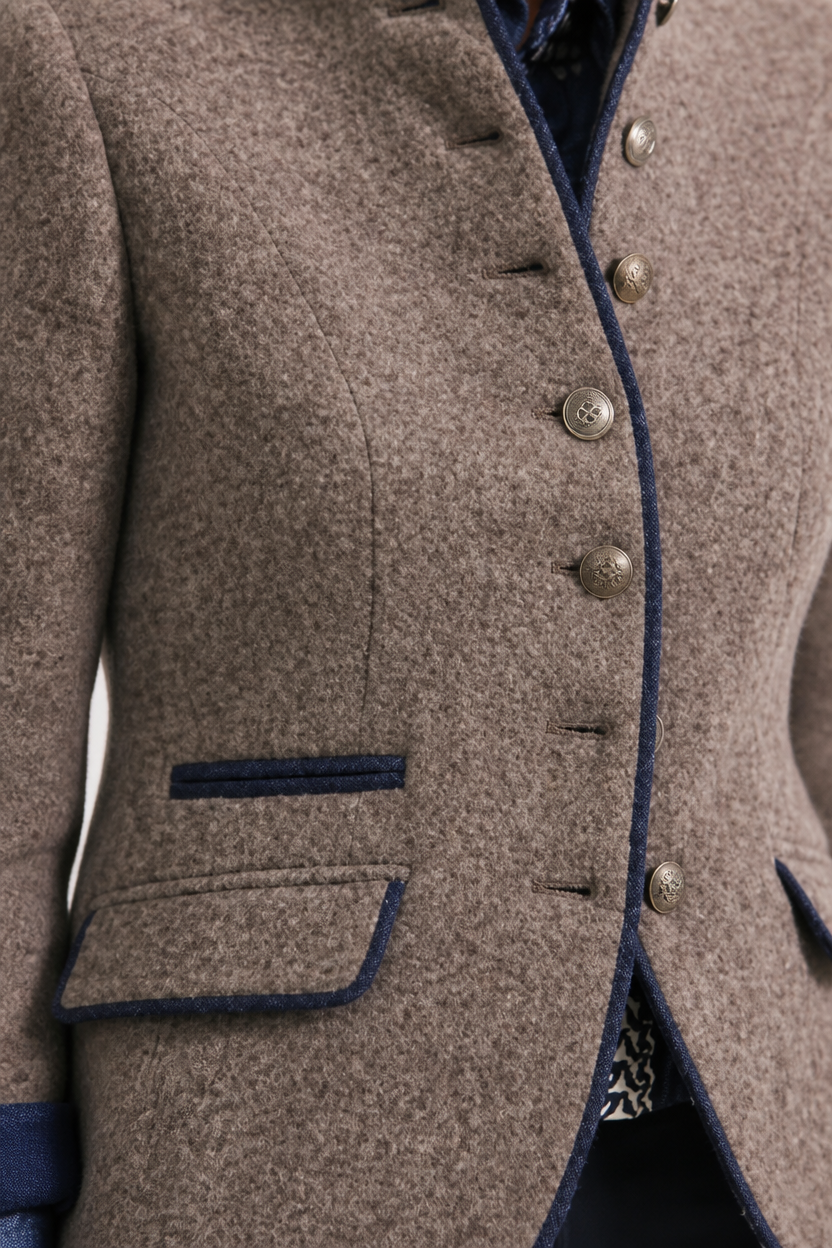 Women's Long Sleeve Solid Colour Jacket