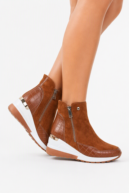 Women's Fleece-Lined Wedge Ankle Boots
