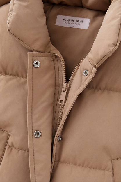 Women's Oversized High-Neck Puffer Vest