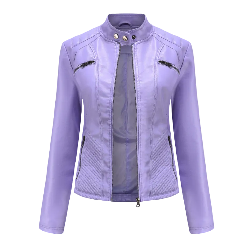 Women's Faux Leather Transitional Jacket