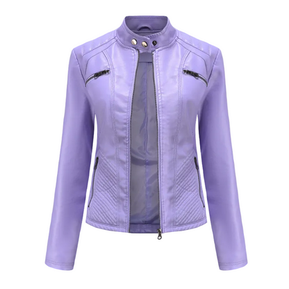 Women's Faux Leather Transitional Jacket