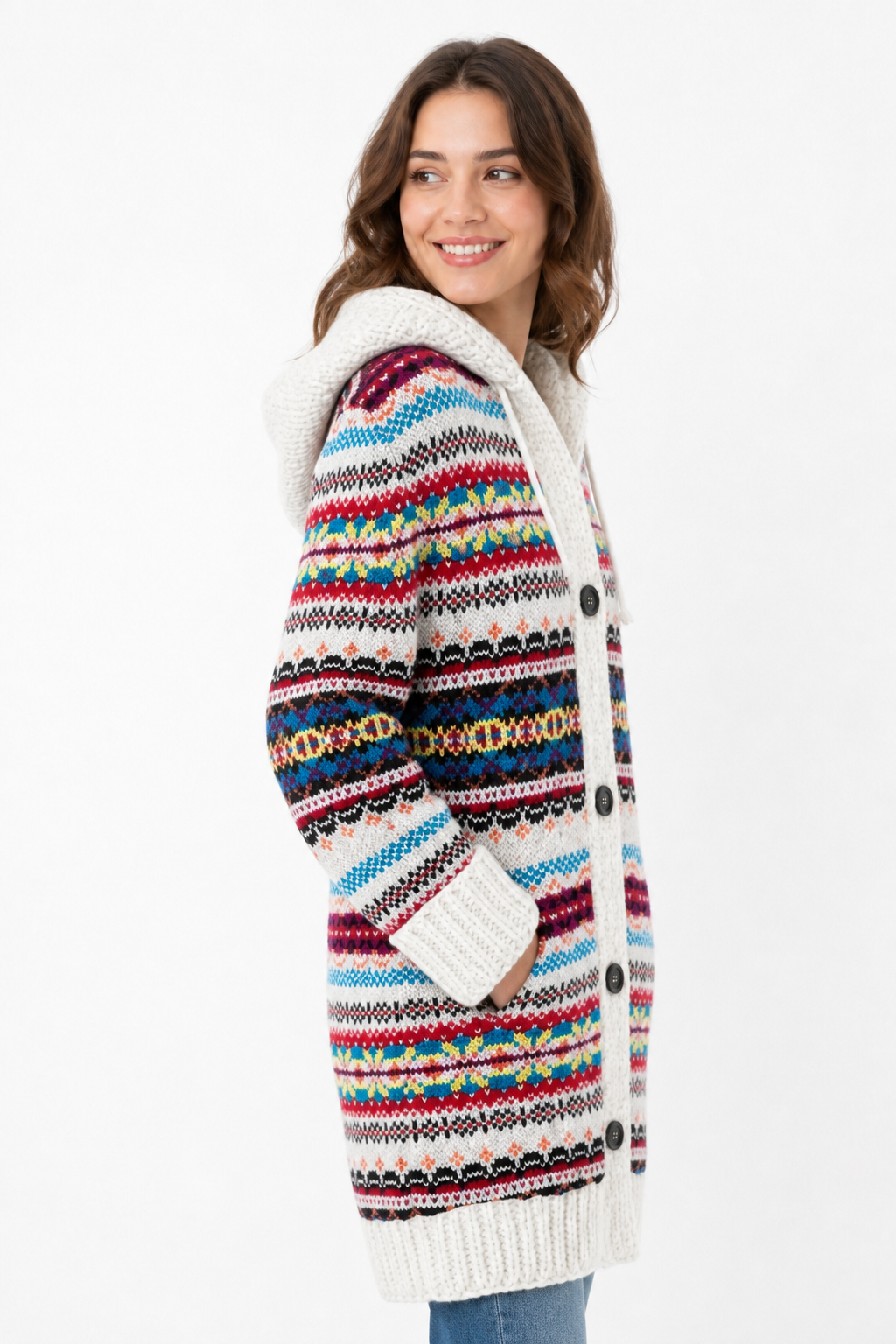 Women's Button-Through Knit Cardigan