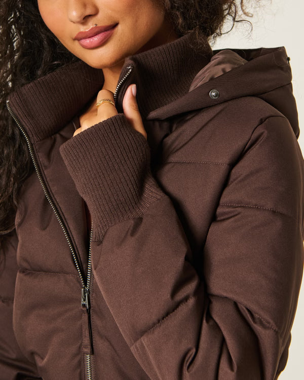 Peyton Faux Fur Trim Puffer Jacket