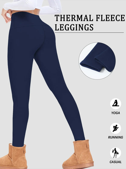 Women's High-Waisted Fleece-Lined Thermal Leggings