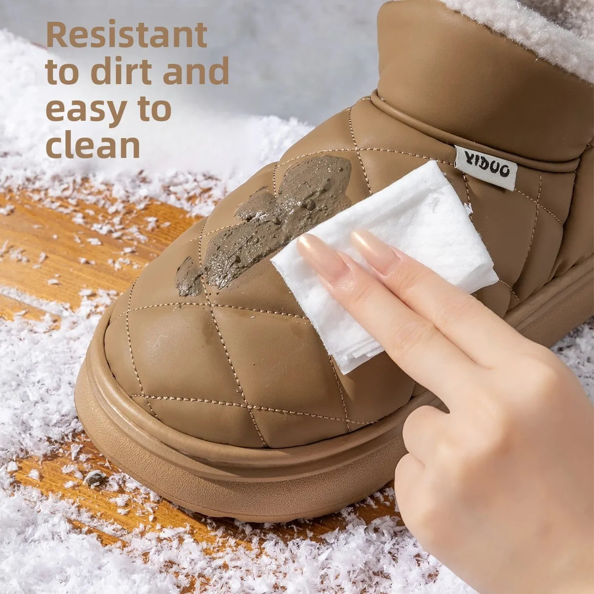 Women's Fur-Lined Platform Snow Boots