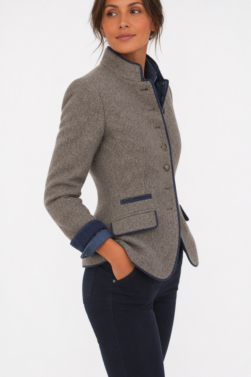 Women's Long Sleeve Solid Colour Jacket