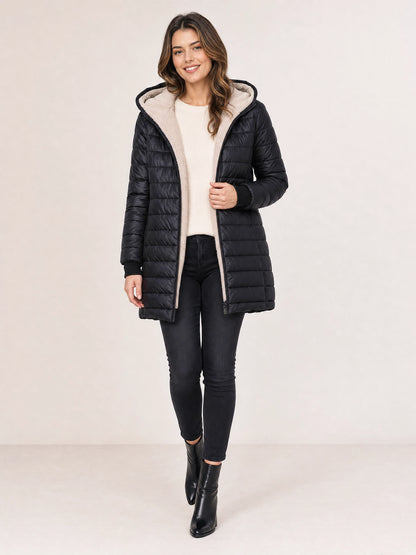 Women's Fleece-Lined Puffer Jacket