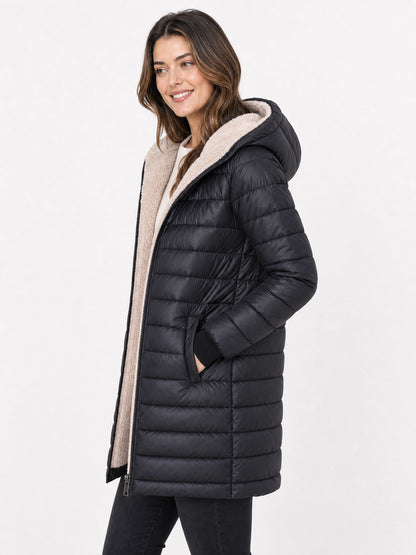 Women's Fleece-Lined Puffer Jacket