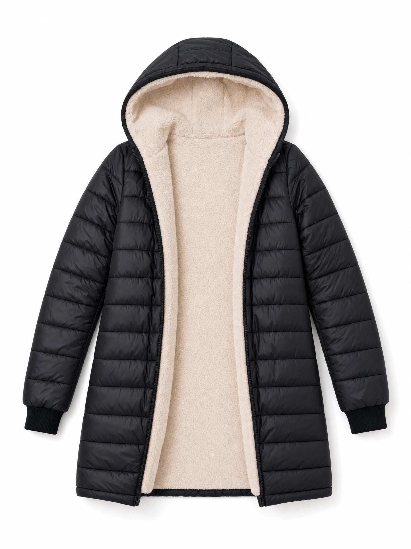 Women's Fleece-Lined Puffer Jacket