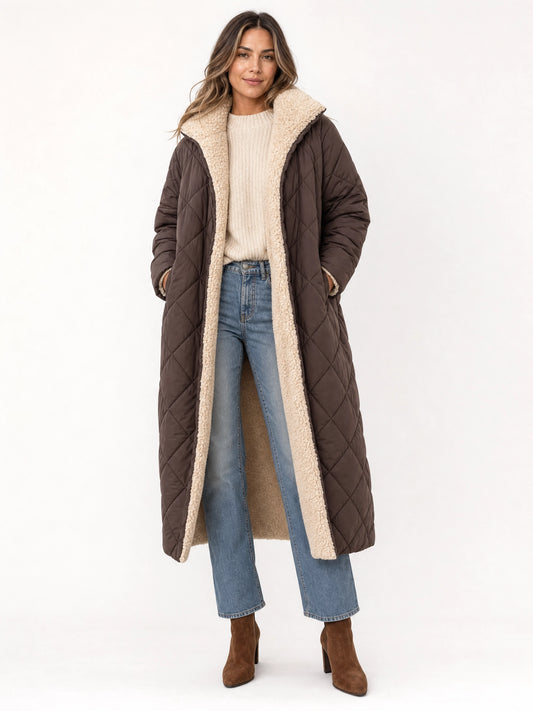 Women's Reversible Longline Coat