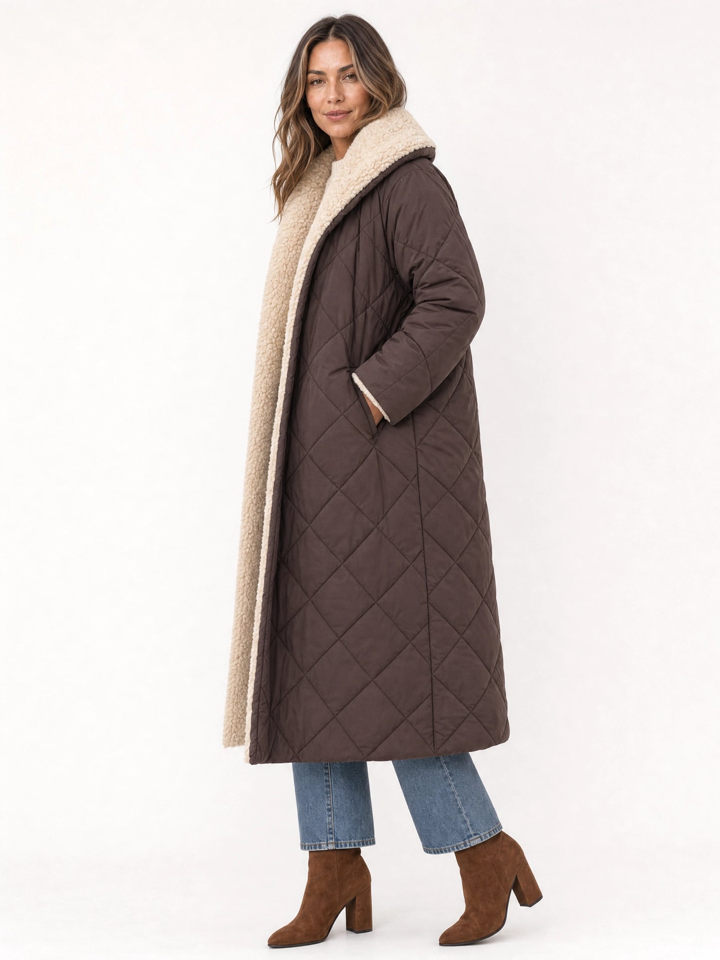 Women's Reversible Longline Coat