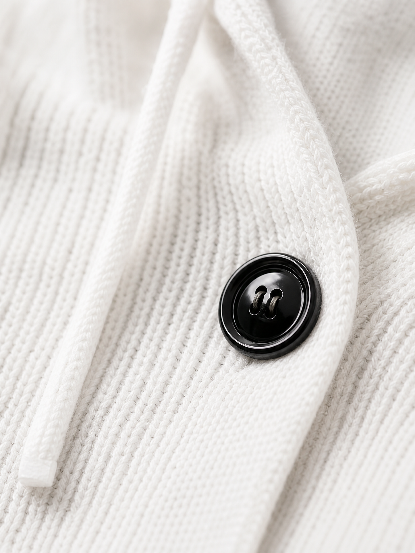 white longline open front cardigan Averly London knit detail