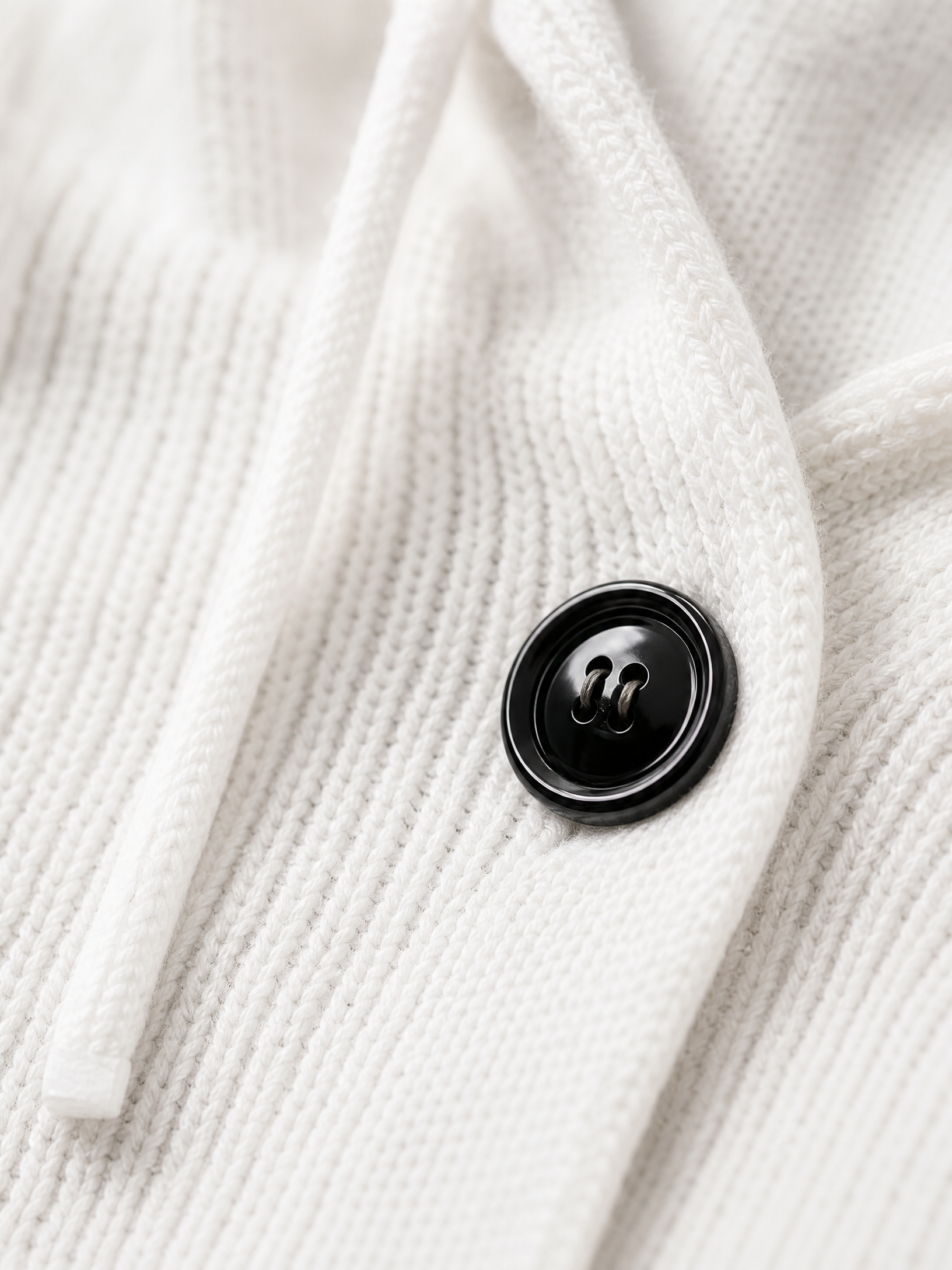 white longline open front cardigan Averly London knit detail