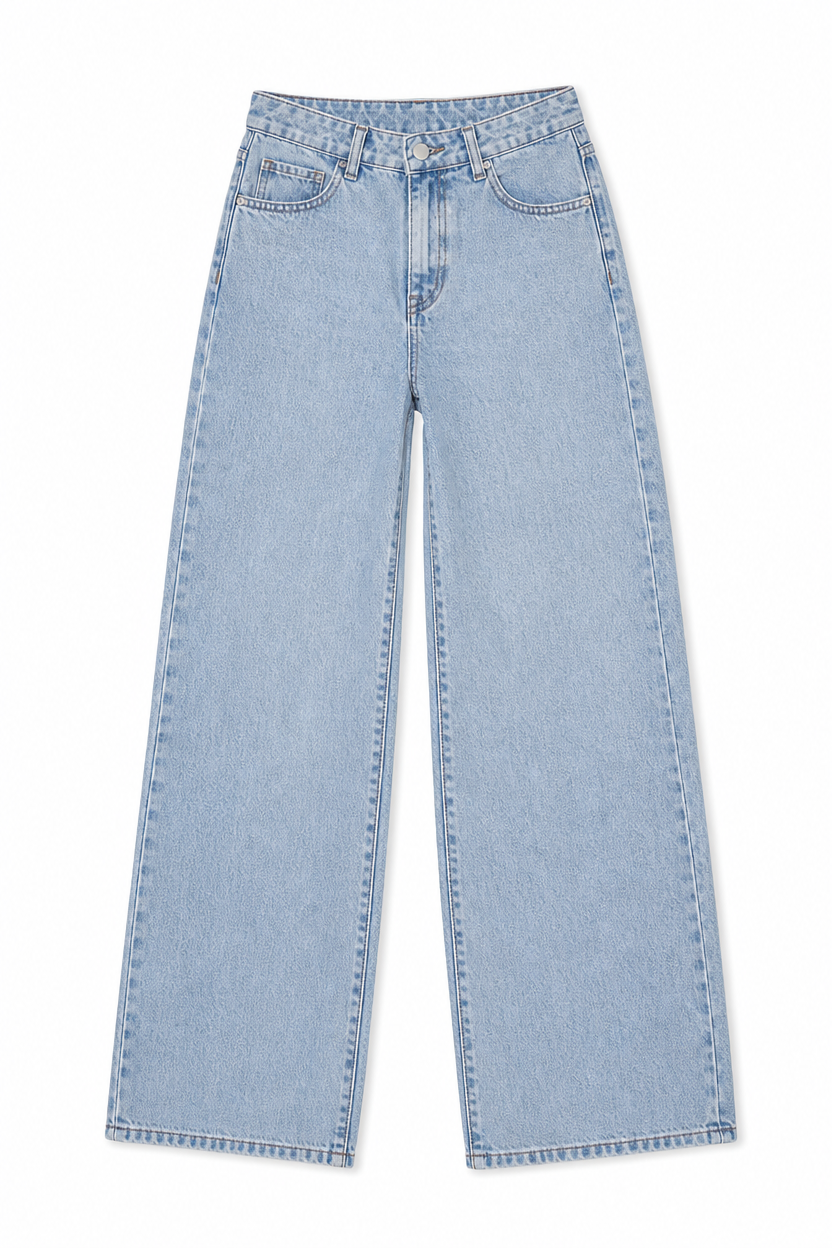 Women's High-Waisted Wide-Leg Jeans