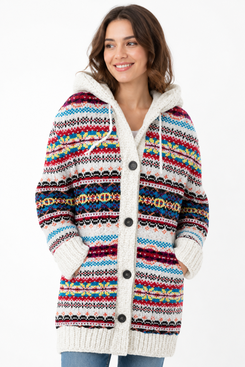 Women's Button-Through Knit Cardigan