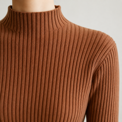 Women's Basic Turtleneck Pullover