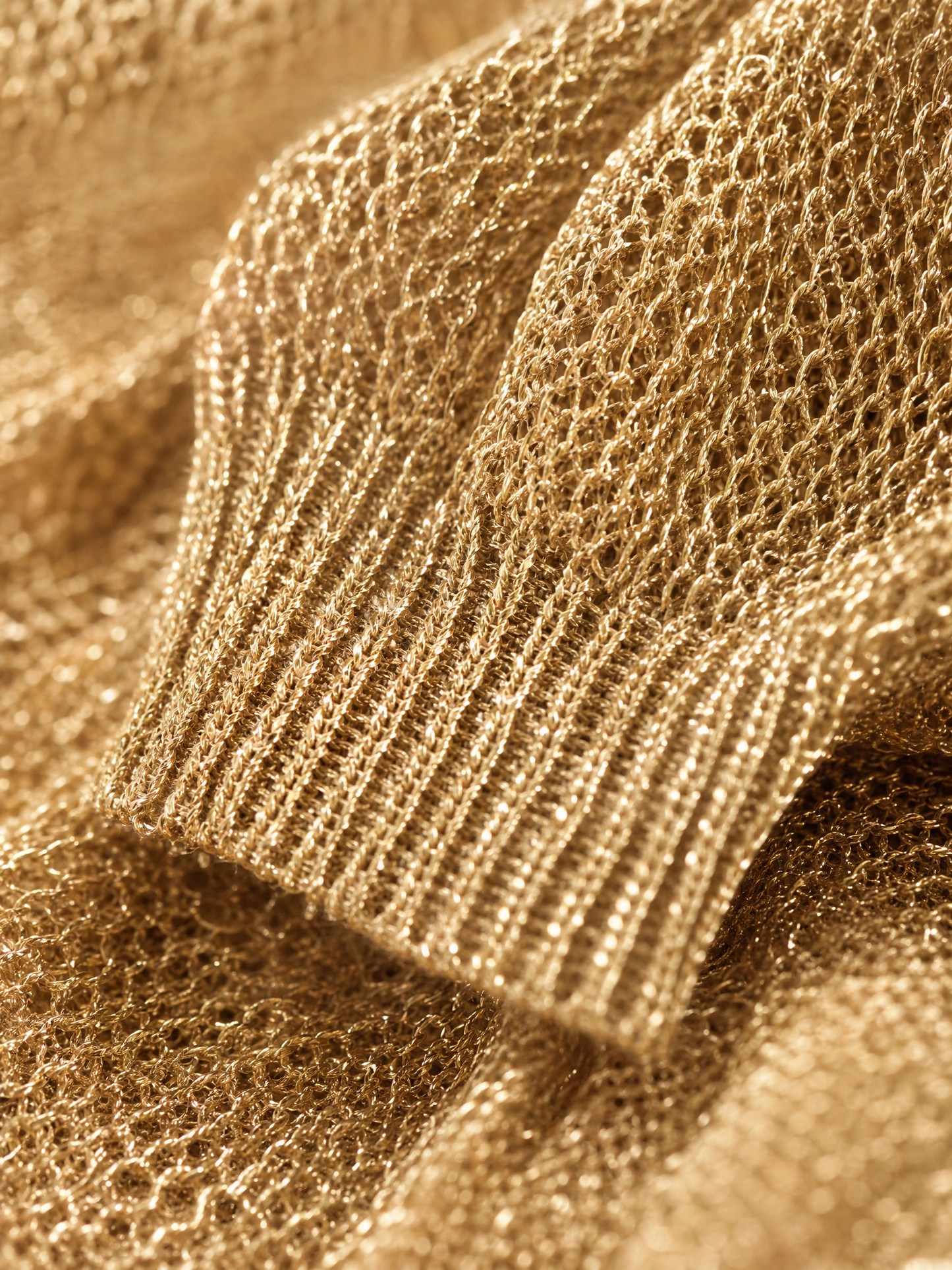 gold crew neck knit sweater Averly London ribbed trim detail
