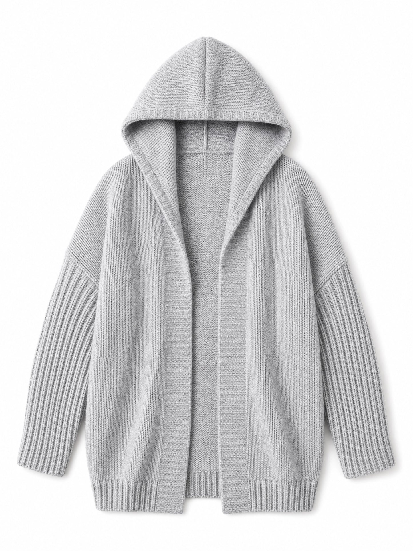 grey oversized knit sweater Averly London flat lay