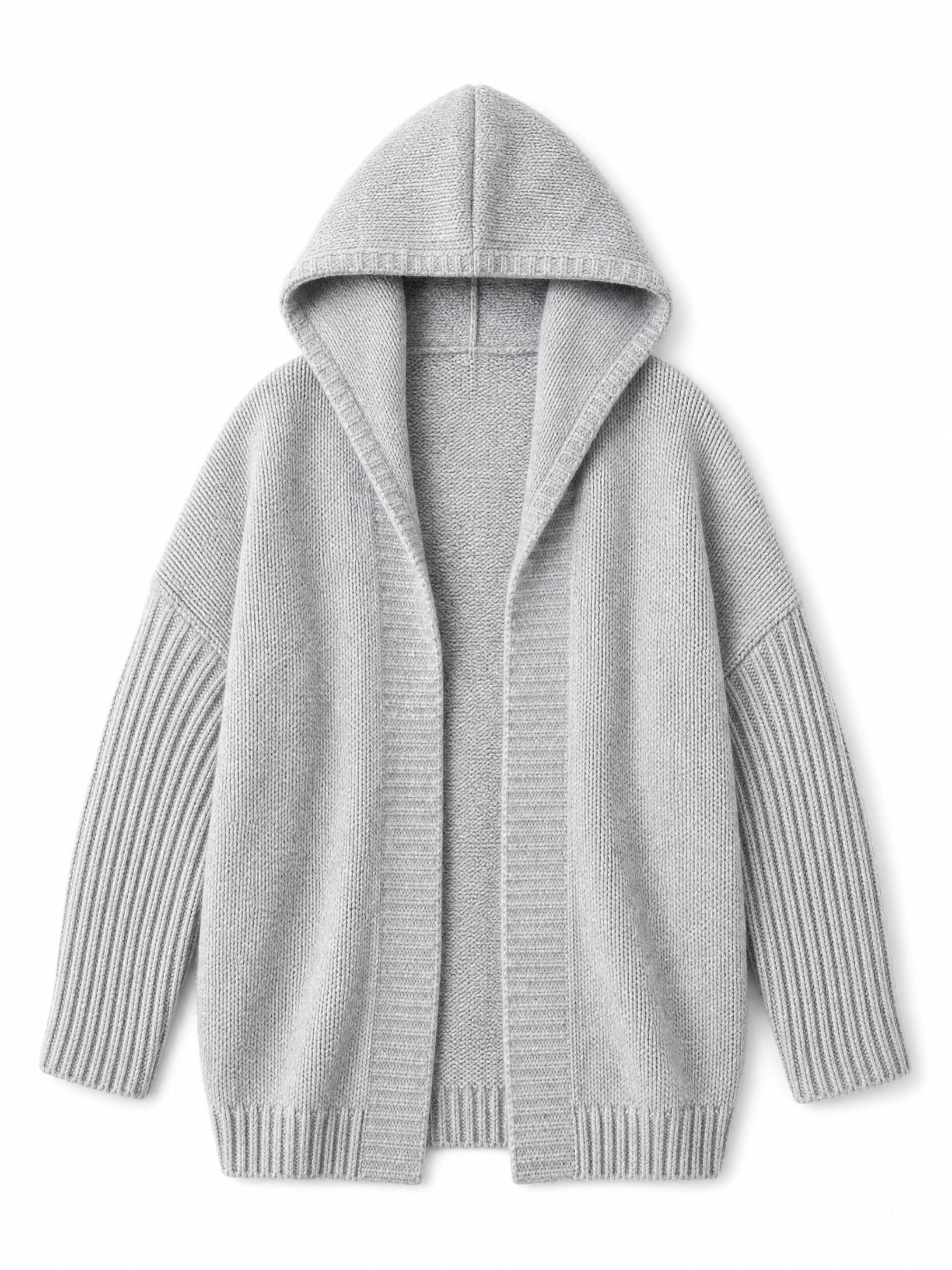 grey oversized knit sweater Averly London flat lay
