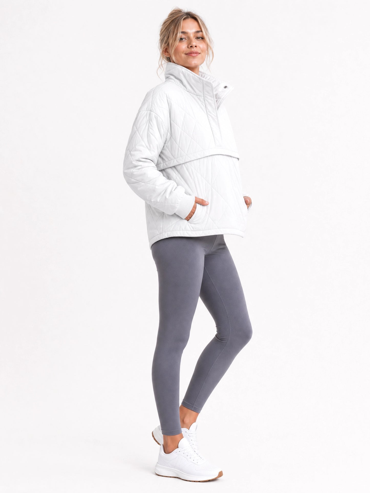 Women's Oversized Hooded Pullover Jacket